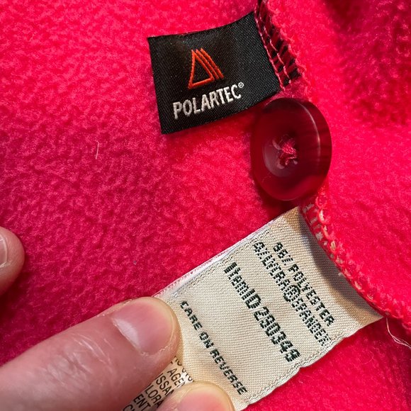 L.L. Bean Pink Polartec Fleece Button Up Cardigan - Picture 7 of 13